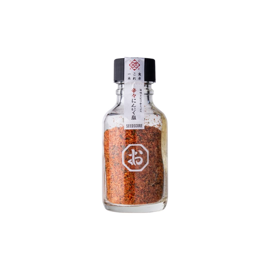 しお八　辛々にんにく塩/Japanese Style Seasoning salt, Spicy Chili Garlic