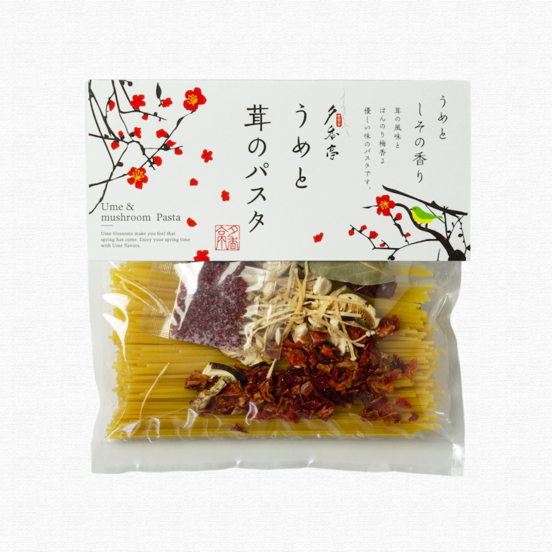 うめと茸のパスタ/5 Minuets Pasta, Ume & Mushrooms